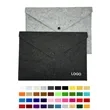 Portable Felt File Folder Handbag Button Closure Paper | https://www.bestnamebadges.com