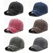 Vintage Washed Distressed Twill Cotton Baseball Cap | https://www.bestnamebadges.com