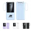 10000mAh Portable Power Bank with Built in Cables | https://www.bestnamebadges.com