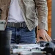 Mens Leather Belt | https://www.bestnamebadges.com
