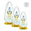Sheridan VividPrint™ Award on Alberton Base - Gold | https://www.bestnamebadges.com