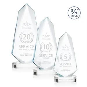 Sheridan Award on Alberton Base - Clear | https://www.bestnamebadges.com