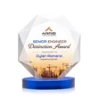 Kitchener VividPrint™ Award on Alberton Base - Blue | https://www.bestnamebadges.com