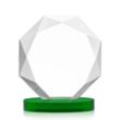 Kitchener VividPrint™ Award on Alberton Base - Green | https://www.bestnamebadges.com