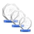 Kitchener Award on Alberton Base - Sky Blue | https://www.bestnamebadges.com