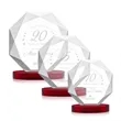 Kitchener Award on Alberton Base - Red | https://www.bestnamebadges.com