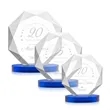 Kitchener Award on Alberton Base - Blue | https://www.bestnamebadges.com