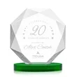 Kitchener Award on Alberton Base - Green | https://www.bestnamebadges.com