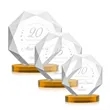 Kitchener Award on Alberton Base - Amber | https://www.bestnamebadges.com