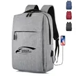 Men's Business Travel Backpack Waterproof with USB Charging | https://www.bestnamebadges.com