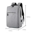 Men's Business Travel Backpack Waterproof with USB Charging | https://www.bestnamebadges.com