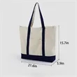 Printed And Embroidered Simple Large Zipper Canvas Bags | https://www.bestnamebadges.com
