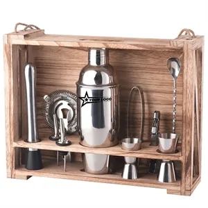 Bar Storage Rack Cocktail Shaker Combination Set