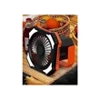 Rechargeable Remote Camping Fan with LED Light | https://www.bestnamebadges.com