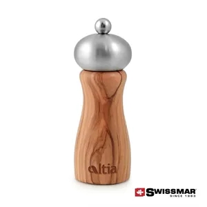 Swissmar® Belle Olive Wood Mill - Stainless Steel | https://www.bestnamebadges.com