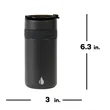 Elemental 12 oz Commuter Duosip | https://www.bestnamebadges.com