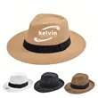 Foldable Straw Beach UV Protection Fishing Sun Hat | https://www.bestnamebadges.com