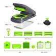Food Chopper Vegetable Slicer & Spiralizer with Container | https://www.bestnamebadges.com