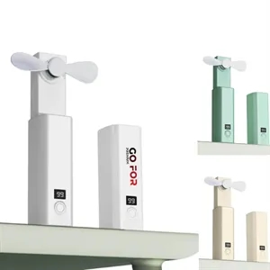 Portable Rechargeable Fan with Power Bank