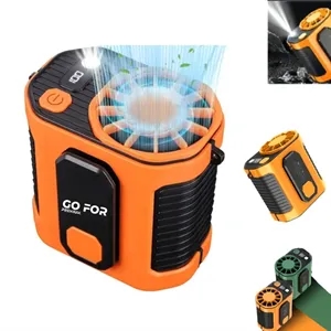 Wearable Clip On Waist Fan with LED Light