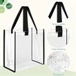 Stadium Approved Clear PVC Tote Bag Large Capacity Durable | https://www.bestnamebadges.com