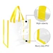 Stadium Approved Clear PVC Tote Bag Large Capacity Durable | https://www.bestnamebadges.com