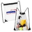 Clear PVC Drawstring Backpack Stadium Approved Sports Bag | https://www.bestnamebadges.com