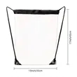 Clear PVC Drawstring Backpack Stadium Approved Sports Bag | https://www.bestnamebadges.com