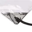 Clear PVC Drawstring Backpack Stadium Approved Sports Bag | https://www.bestnamebadges.com