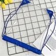 Clear PVC Drawstring Backpack Stadium Approved Sports Bag | https://www.bestnamebadges.com
