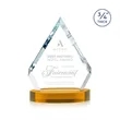 Apex Award on Alberton Base - Amber | https://www.bestnamebadges.com