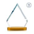 Apex Award on Alberton Base - Amber | https://www.bestnamebadges.com