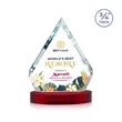 Apex VividPrint™ Award on Alberton Base - Red | https://www.bestnamebadges.com