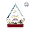 Apex VividPrint™ Award on Alberton Base - Red | https://www.bestnamebadges.com