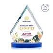 Apex VividPrint™ Award on Alberton Base - Blue | https://www.bestnamebadges.com
