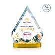 Apex VividPrint™ Award on Alberton Base - Gold | https://www.bestnamebadges.com