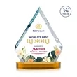 Apex VividPrint™ Award on Alberton Base - Amber | https://www.bestnamebadges.com