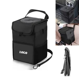 Folding Auto Trash Can Oxford Cloth Car Bin