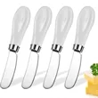 Butter Spreader With White Porcelain Handle | https://www.bestnamebadges.com