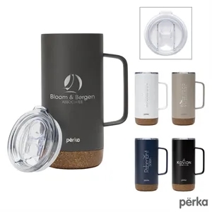 Perka® Kerstin 16 oz. 304 Double Wall Stainless Steel Mug | https://www.bestnamebadges.com