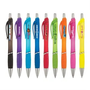 Wave® - Clear Ballpoint Pen | https://www.bestnamebadges.com