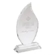 Fiamma II Large Crystal Flame Award | https://www.bestnamebadges.com