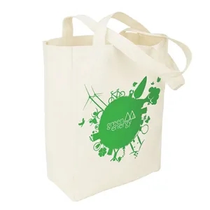 Soverna Natural Canvas Tote | https://www.bestnamebadges.com