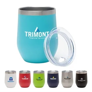 Aria 12 oz. Double Wall Vacuum Wine Cup | https://www.bestnamebadges.com