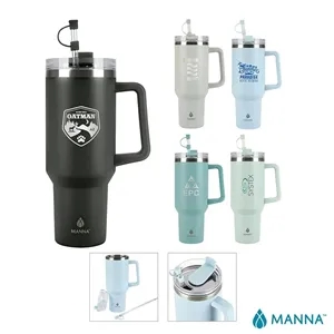 Manna™ Atlas 40 oz. Double Wall Stainless Steel Travel Tu... | https://www.bestnamebadges.com