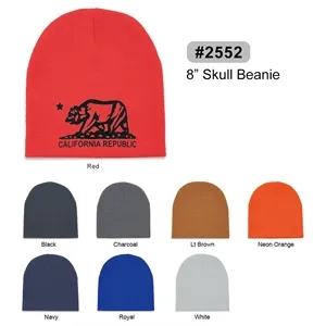 Skull beanie 8 inch