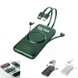 10000mAh Wireless Charger Power Bank Built In Cables | https://www.bestnamebadges.com