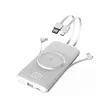 10000mAh Wireless Charger Power Bank Built In Cables | https://www.bestnamebadges.com