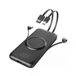10000mAh Wireless Charger Power Bank Built In Cables | https://www.bestnamebadges.com