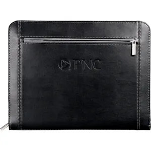FSC® Mix Metropolitan Zippered Padfolio | https://www.bestnamebadges.com